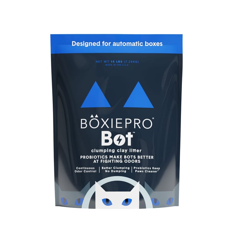 BoxiePro® Bot™ Clay Cat Litter - Unscented, Clumping (16 Lb)