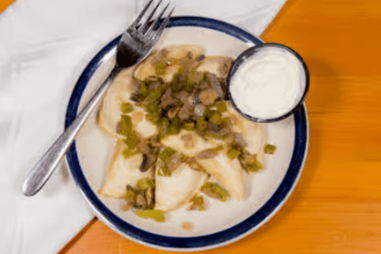 Seven Cheddar and Potato-Filled Perogies
