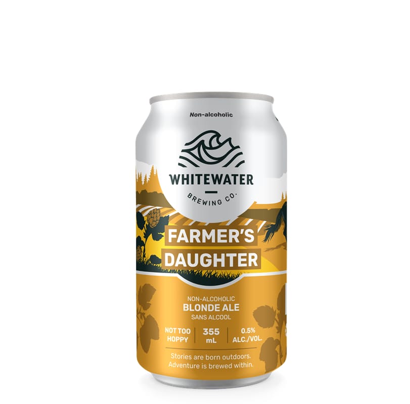 Whitewater Farmers Daughter Blonde Ale Non-Alc (1 pack of 355ml Cans)
